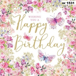 Happy Birthday Wishes servet 33x33cm