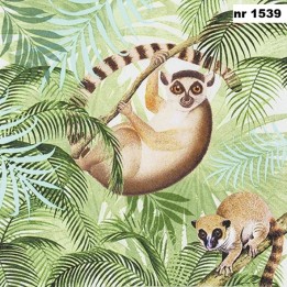 Lemurs servet 33x33cm