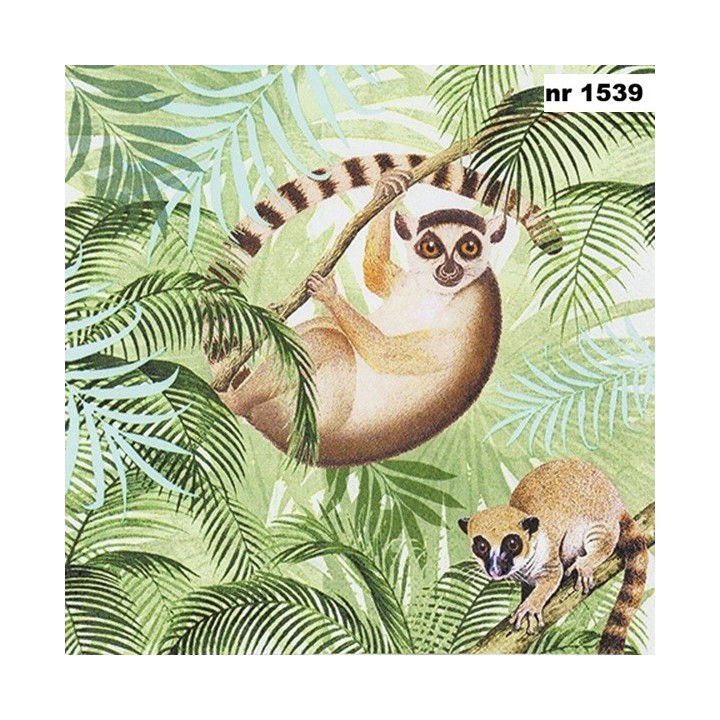Lemurs servet 33x33cm