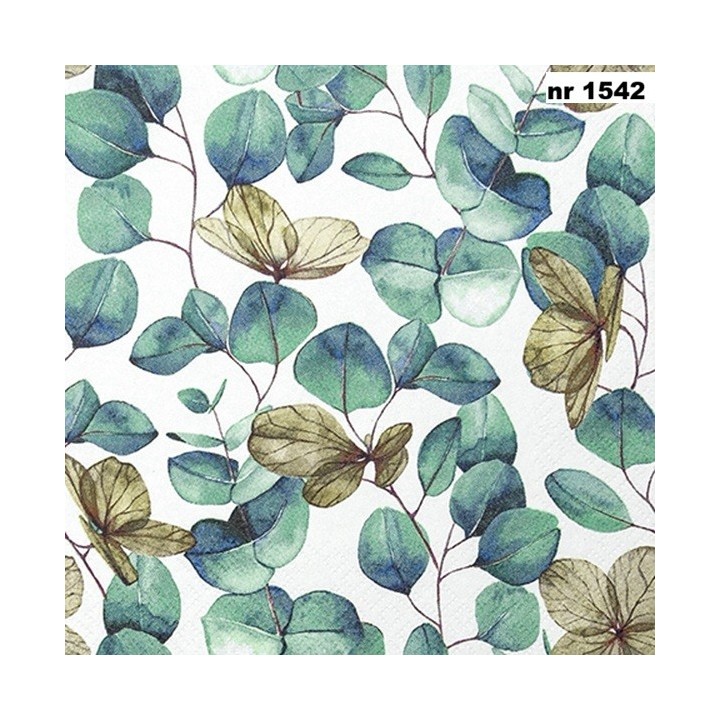 Eucalyptus Leaves servet 33x33cm