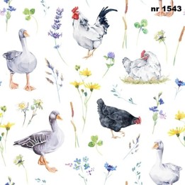 Poultry servet 33x33cm