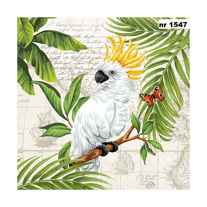 Cockatoo servet 33x33cm