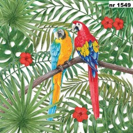 Parrots servet 33x33cm