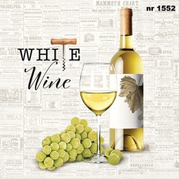 White wine servet 33x33cm