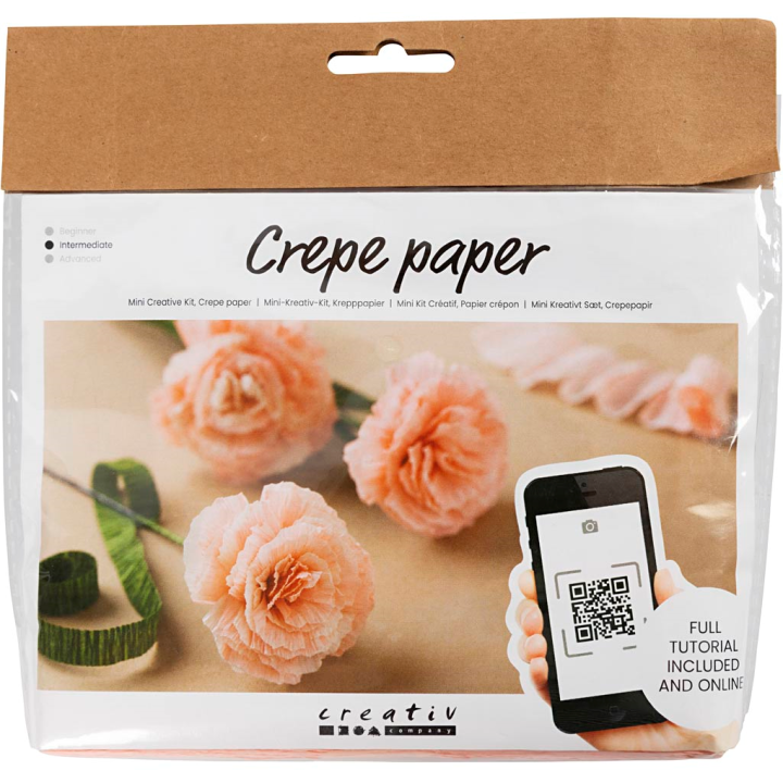 CC Creatieve Mini Hobbyset crêpepapier bloemen anjers