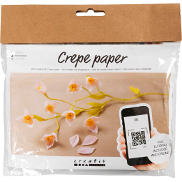 CC Creatieve Mini Hobbyset crêpepapier bloemen kersentak