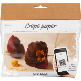 CC Creatieve Mini Hobbyset crêpepapier bloemen klaprozen