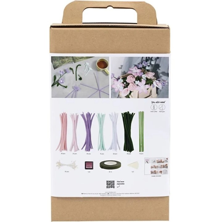CC Hobbyset Bloemen van chenilledraad