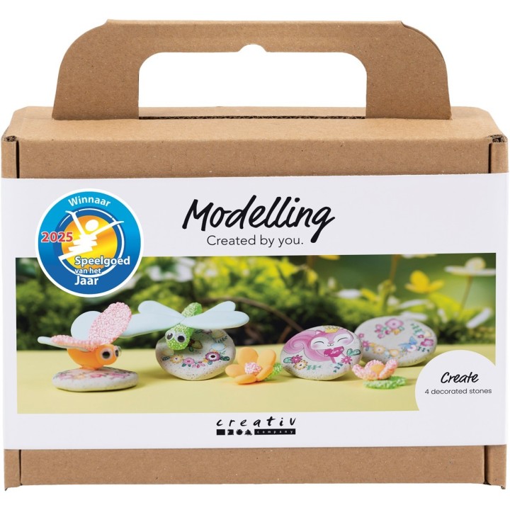 CC Hobbyset Boetseren Steen met Libelle