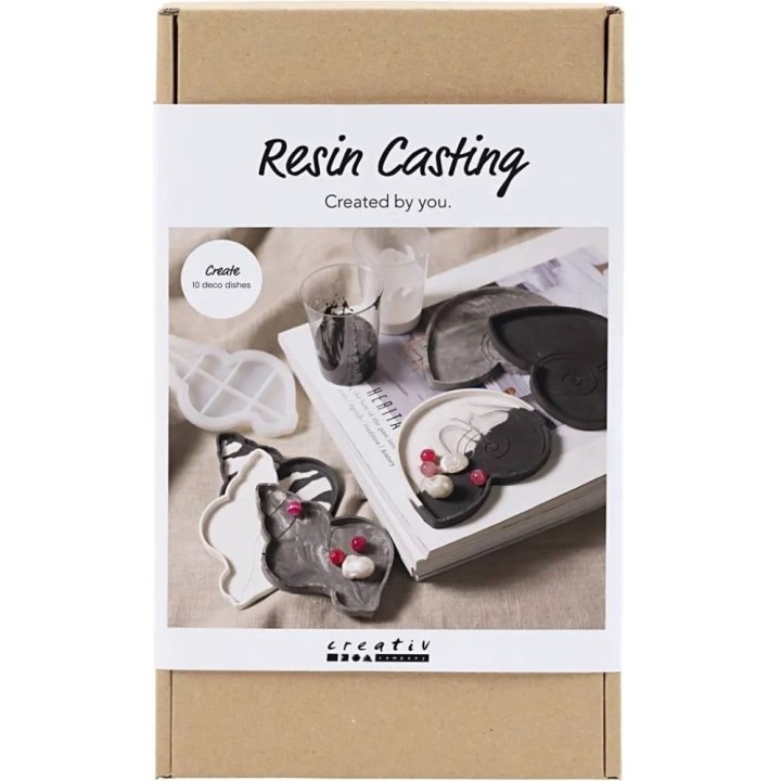 CC Hobbyset Hars gieten conchschelp zwart/wit