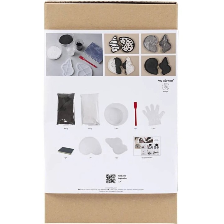 CC Hobbyset Hars gieten conchschelp zwart/wit
