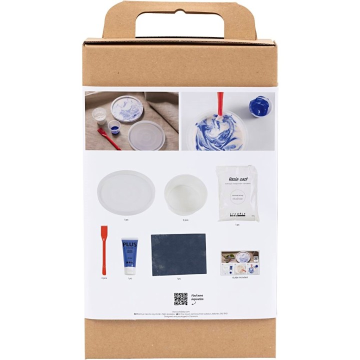CC Hobbyset Hars gieten dienblad met marmereffect