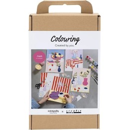 CC Hobbyset Kleuren collage met acrylverf