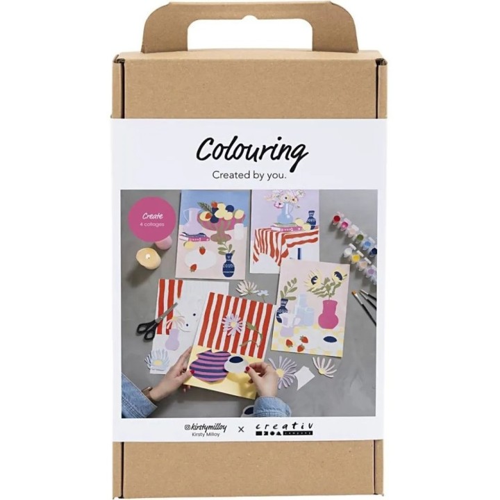 CC Hobbyset Kleuren collage met acrylverf
