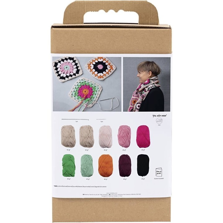 CC Hobbyset Sjaal haken granny squares