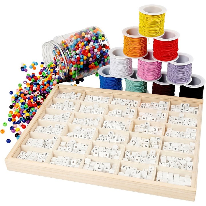 CC Materialenset letterkralen armbanden