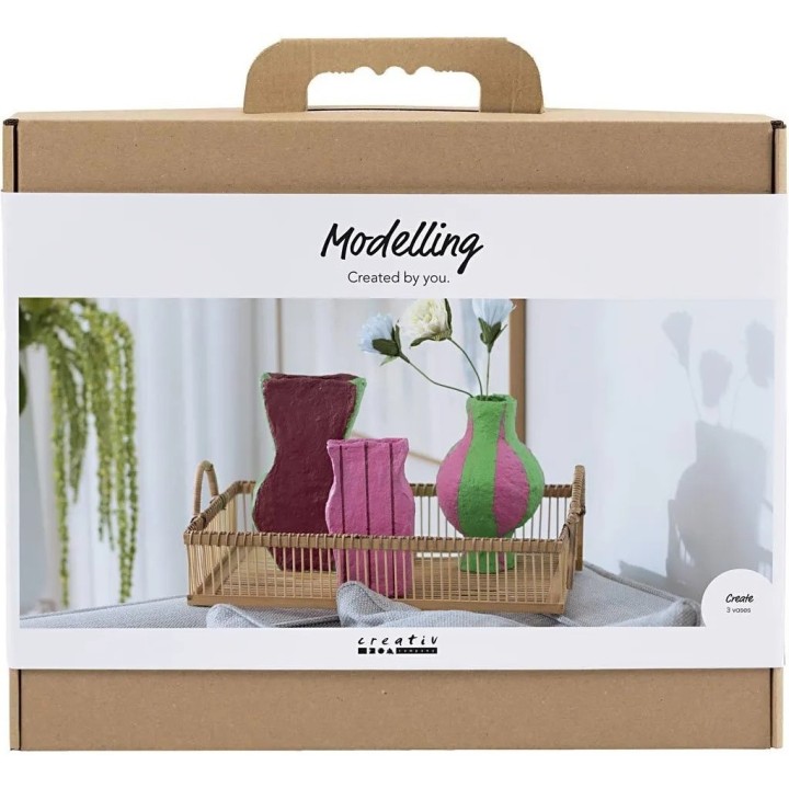 CC Maxi Hobbyset boetseren vazen van papier-maché