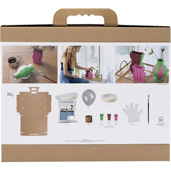 CC Maxi Hobbyset boetseren vazen van papier-maché