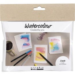 CC Mini hobbyset aquarel kaarten en enveloppen