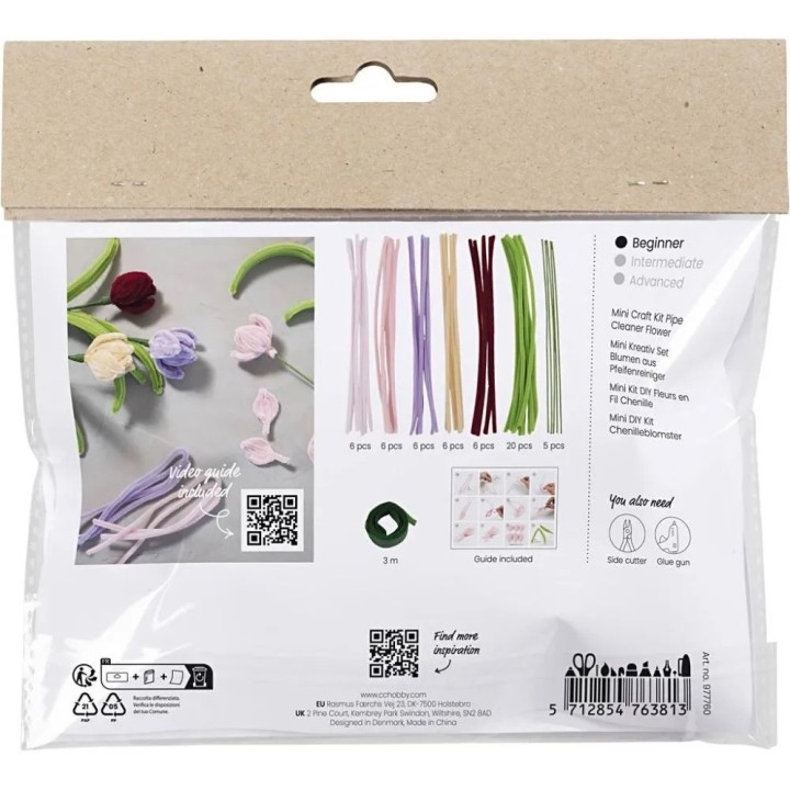CC Mini hobbyset bloemen van chenilledraad