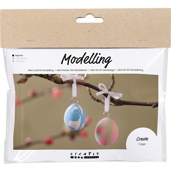 CC Mini hobbyset boetseren 2 gemarmerde eieren