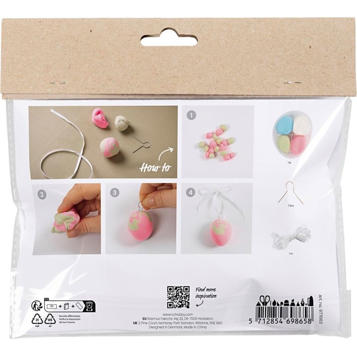 CC Mini hobbyset boetseren 2 gemarmerde eieren
