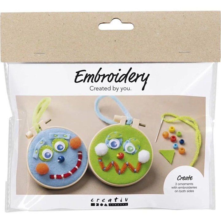 CC Mini hobbyset borduren gezichtjes