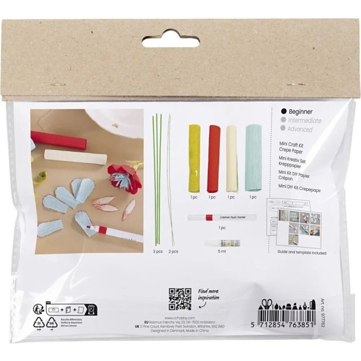 CC Mini hobbyset crepepapier bloemen