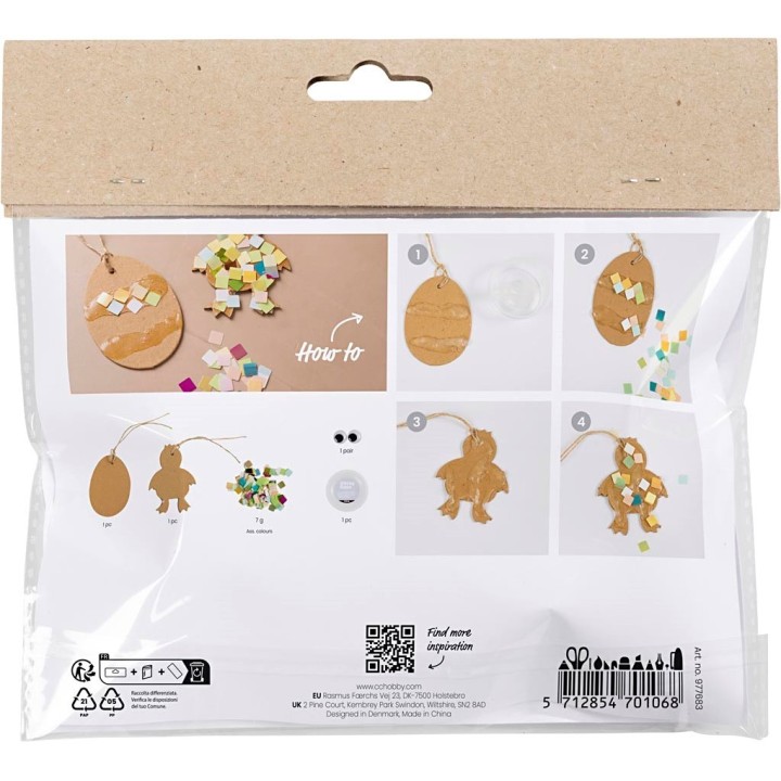 CC Mini hobbyset decoratie ei en kip