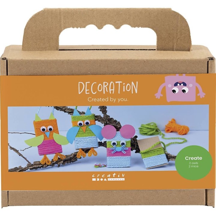 CC Mini hobbyset decoratie muizen en uilen
