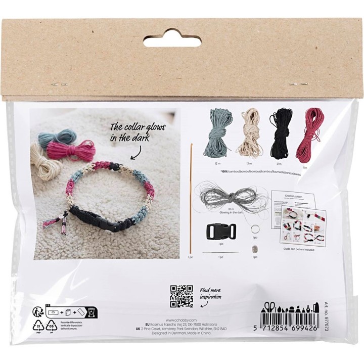CC Mini hobbyset haken hondenhalsband