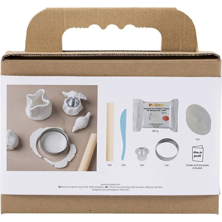 CC Mini hobbyset kandelaar met schelpen boetseren
