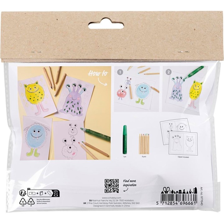 CC Mini hobbyset kleuren monster