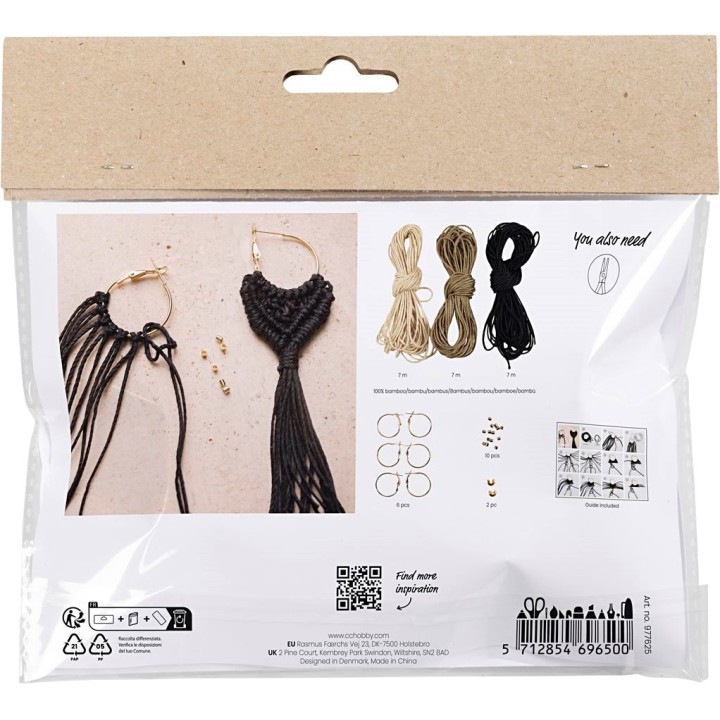 CC Mini hobbyset macrame 3 sets oorbellen