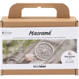 CC Mini hobbyset macrame dromenvanger met rozenkwarts