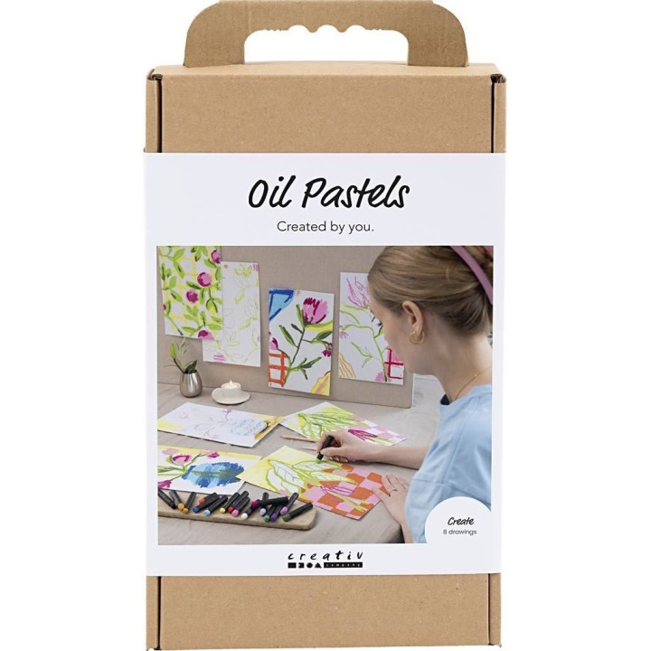 CC Mini hobbyset oliepastel bloemen