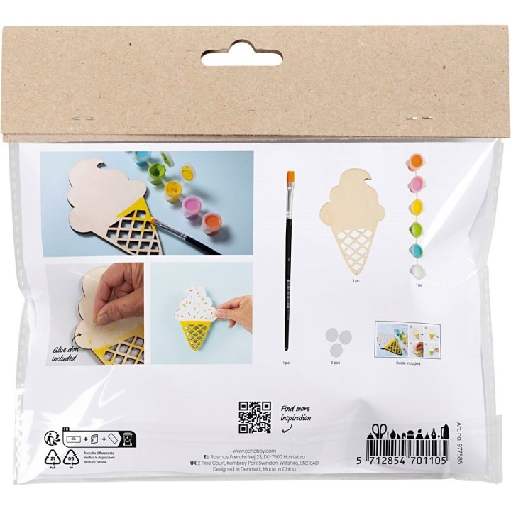 CC Mini hobbyset schilderen ijshoorntje