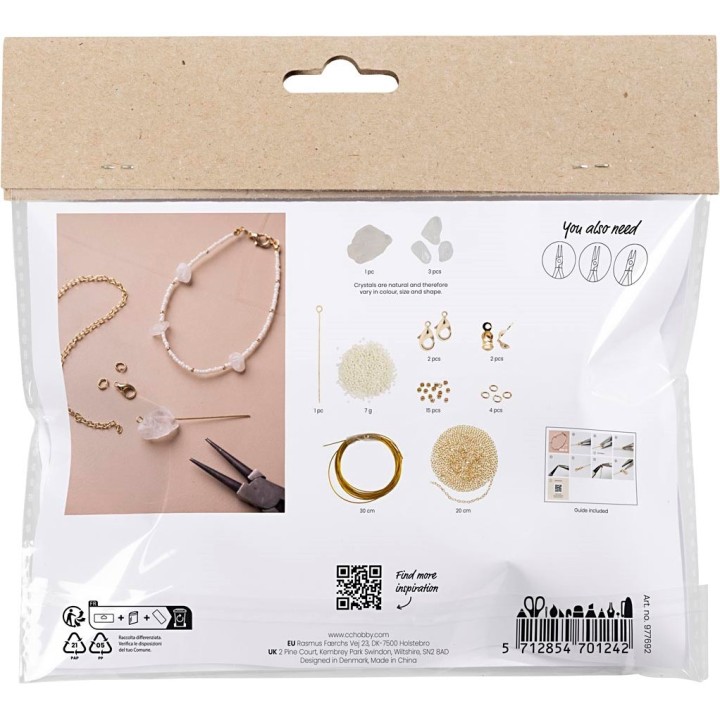 CC Mini hobbyset sieraden armband met bergkristal