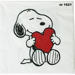 Snoopy servet 33x33cm