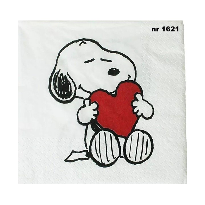 Snoopy servet 33x33cm