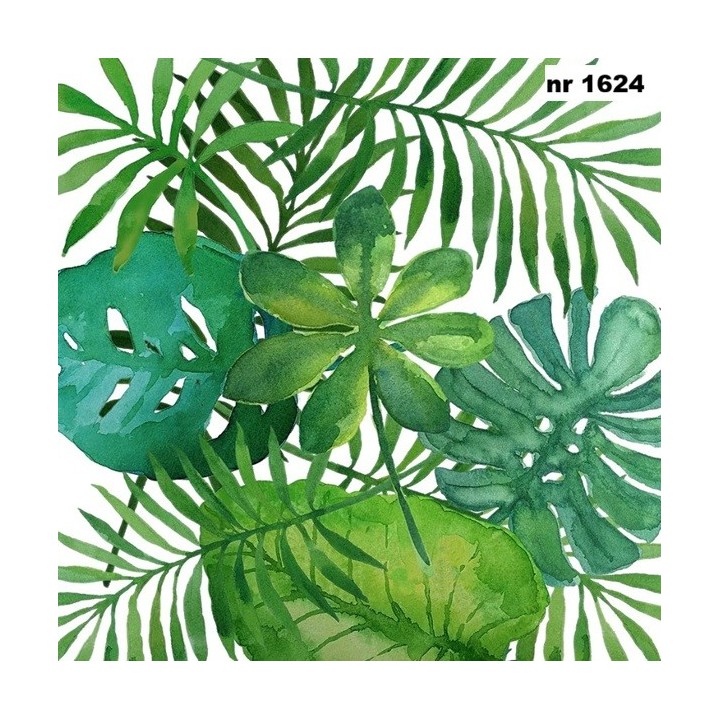Tropical Leaves servet 33x33cm