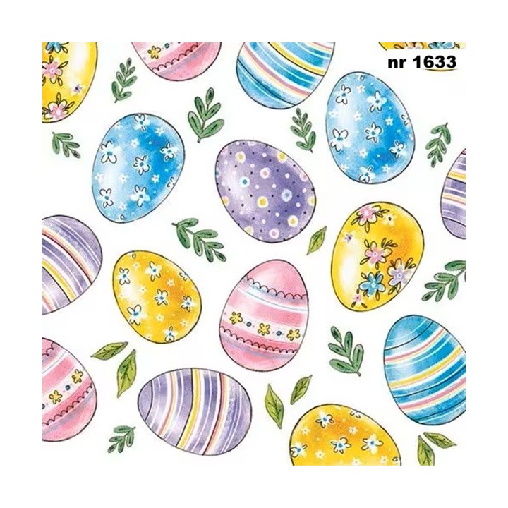 Watercolour Easter Eggs servet 33x33cm