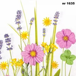 Floral Summer servet 33x33cm