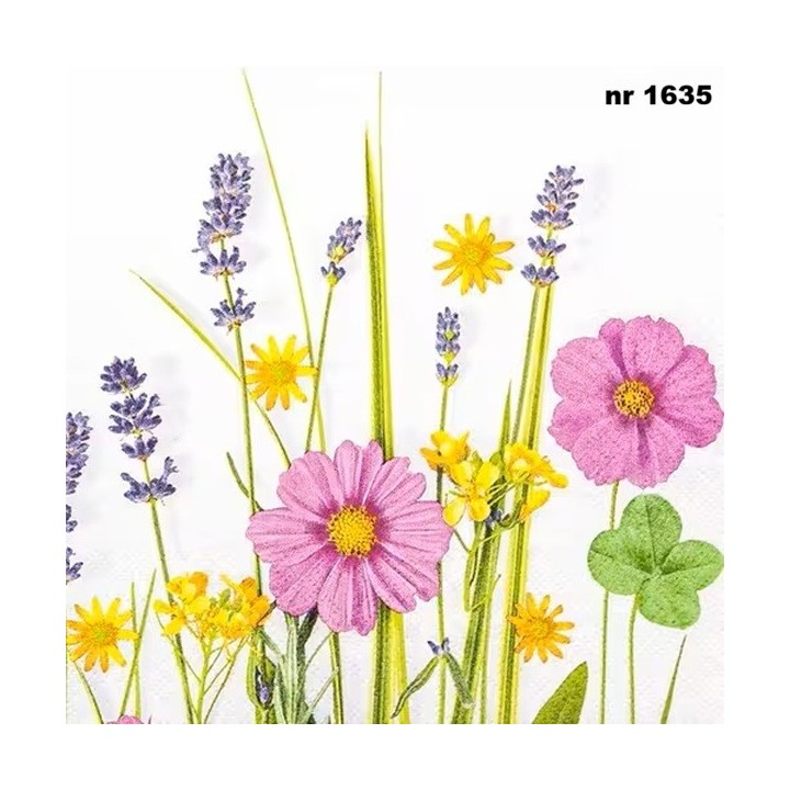 Floral Summer servet 33x33cm