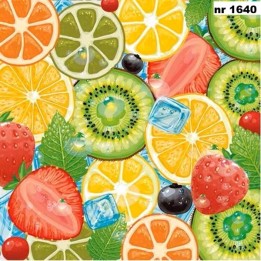 Fresh Fruit Mix servet 33x33cm