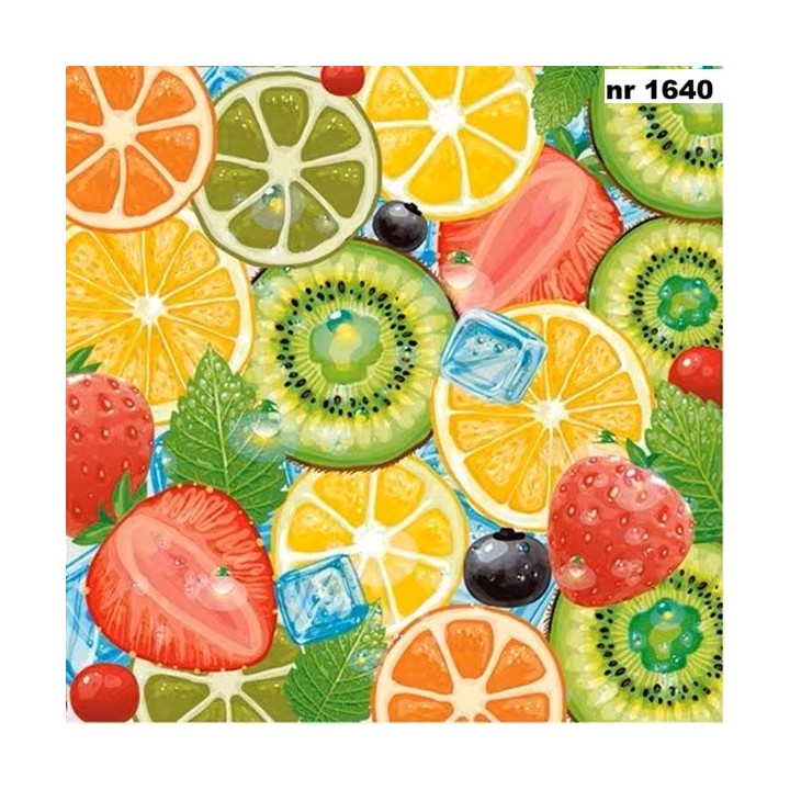 Fresh Fruit Mix servet 33x33cm