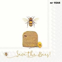 Save the Bees! servet 33x33cm