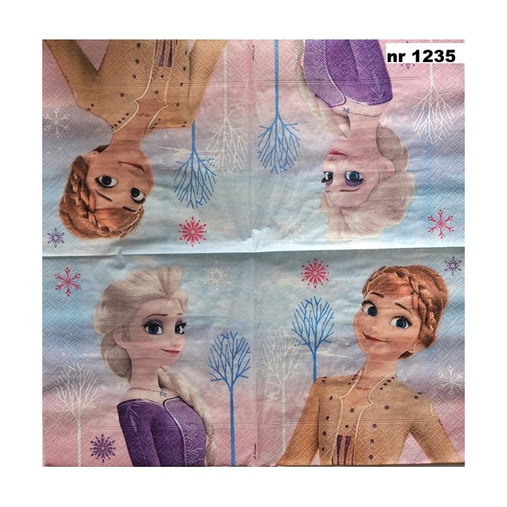 Frozen Elsa servet 33x33cm (av-13)