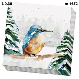 IJsvogel - Michelle Dujardin servet 33x33cm