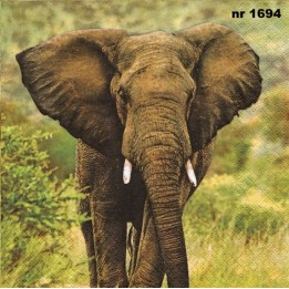 Olifant servet 33x33cm